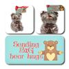 ButtonChocs Get Well Soon Chocolate Teddy Bear - Sending Big Bear Hugs. Belgian Milk Chocolate Thinking of you Gift. view 2