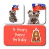 ButtonChocs Birthday Chocolate Teddy Bear - A Beary Happy Birthday. Belgian Milk Chocolate Birthday Gift. view 2
