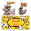 ButtonChocs Chocolate Duck - Good Luck. Belgian Milk Chocolate Good Luck Gift. Exam Gift. Graduation Gift. Driving Test Gift. view 2