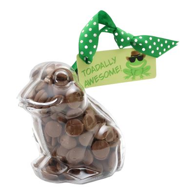 ButtonChocs Chocolate Frog - Toadally Awesome. Belgian Milk Chocolate Gift.
