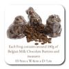 ButtonChocs Chocolate Frog - Toadally Awesome. Belgian Milk Chocolate Gift. view 4
