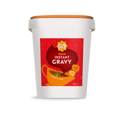 Marigold Vegan Instant Gravy 2kg Gluten-Free, Palm Oil-Free, No Added MSG Natural Ingredients, Bold Flavour for Soups, Stews & Casseroles