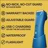 Meridian The Trimmer Plus, Body Hair Trimmer & Waterproof Electric Shaver for Men and Women for Pubic Hair, Chest, Legs & Bikini Line, UBS-C Cable & Charging Dock Included, Ocean view 2
