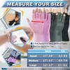 Kecartu 2 Pairs Compression Gloves for Rheumatoid Arthritis, Osteoarthritis, Carpal Tunnel Pain, Fingerless Arthritis Hand Gloves for Women Men Support Work&Computer Typing (Pure Black+Black,Small) view 2