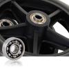 2pcs 6" 7" 8" PU solid tire front wheel wheelchair wheel rubber tire, black gray (Color : Black, Size : 7 inches) view 2