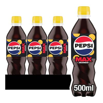 Pepsi Max Mango, 500ml (Pack of 24)