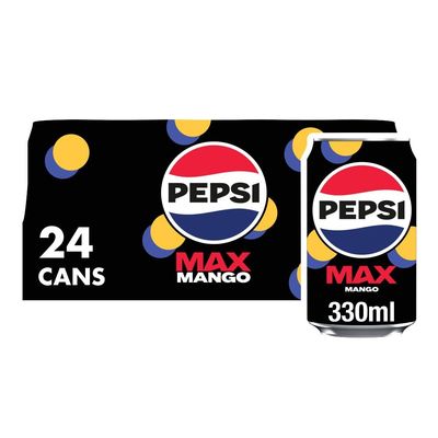 Pepsi Max Mango, 330ml (Pack of 24)