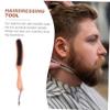 Beavorty Men Beard Brush Beard Shaping Tool Grooming Brush Mustache Cleaning for Facial Hair Styling and Shaving Routine view 2