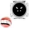 4 Pieces Tooth Gem, Tooth Shine Jewelry Rhinestones, DIY Fashionable Tooth Ornaments Artificial Crystal Tooth Decor for Reflective Teeth Ornament(White) view 1