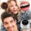 4 Pieces Tooth Gem, Tooth Shine Jewelry Rhinestones, DIY Fashionable Tooth Ornaments Artificial Crystal Tooth Decor for Reflective Teeth Ornament(White) view 4