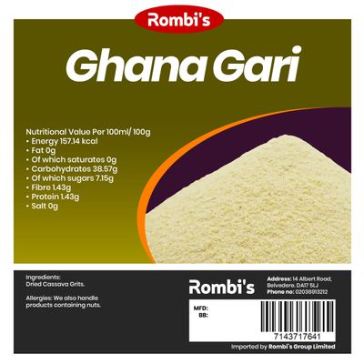 Rombi's Ghana Gari 4kg