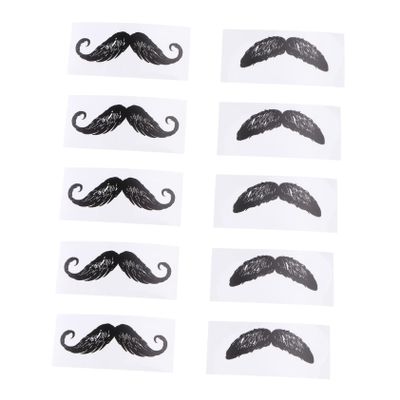 Beavorty 30pcs Beard Protective Stickers Self-adhesive Feature Hair Removal Stickers for Beard Styling