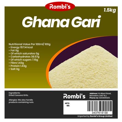 Rombi's Ghana Gari 1.5kg