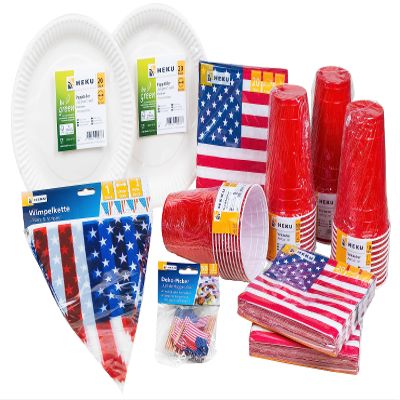 191 Piece USA Party Set