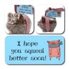 ButtonChocs Get Well Soon Chocolate Piglet - I Hope You Squeal Better Soon. Belgian Milk Chocolate Get Well Soon Gift. view 2