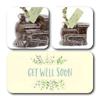 ButtonChocs Get Well Soon Chocolate Train. Belgian Milk Chocolate Get Well Soon Gift. Thinking of You Gift. view 2