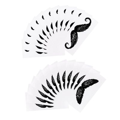 Beaupretty 72 Sheets Beard Sticker Mustache Protector for Daily Use Small Beard Accessories for Nose Hair Removal Nose Hair Waxing Stickers Face Beauty Supplies