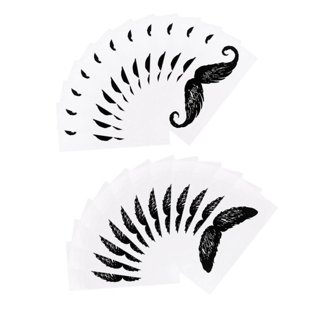 Beaupretty 72 Sheets Beard Sticker Mustache Protector for Daily Use Small Beard Accessories for Nose Hair Removal Nose Hair Waxing Stickers Face Beauty Supplies