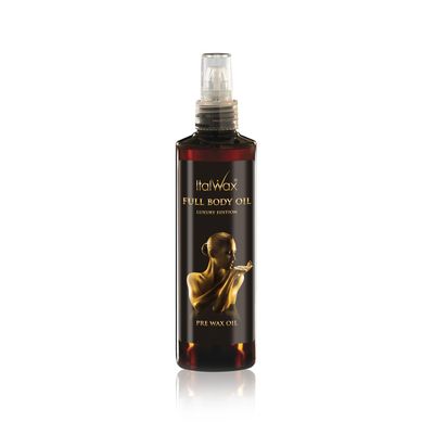 Italwax Luxury Full Body Pre-Wax Oil 250ml (8.45 fl.oz) Prepares Skin for Waxing, Ensures Smooth & Easy Wax Application
