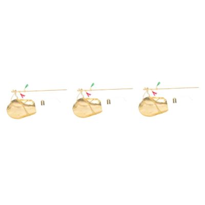 Cabilock 3pcs copper scale home dcor weight machine medical milligram scale chinese medicine weights Tea Leaf micro travel jewelry Home Small balance weighing