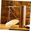 Cabilock 3pcs copper scale home dcor weight machine medical milligram scale chinese medicine weights Tea Leaf micro travel jewelry Home Small balance weighing view 4