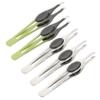 Beavorty Stainless Steel Set Eyebrow Shapers and Convenient Eyebrow Clips 5Pcs with Soft Pads Sturdy Precision Hair Removal Tools for Facial Grooming and Home Or Salon Random Color view 1