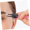 Beavorty Stainless Steel Set Eyebrow Shapers and Convenient Eyebrow Clips 5Pcs with Soft Pads Sturdy Precision Hair Removal Tools for Facial Grooming and Home Or Salon Random Color view 3