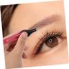 Beavorty Stainless Steel Set Eyebrow Shapers and Convenient Eyebrow Clips 5Pcs with Soft Pads Sturdy Precision Hair Removal Tools for Facial Grooming and Home Or Salon Random Color view 4