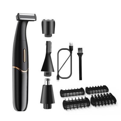 4 in 1 Intimate Areas Haircut Shaver Women Bikini Line Sensitive Razors Hair Shaving Trimmer Face Beard Clipper, B