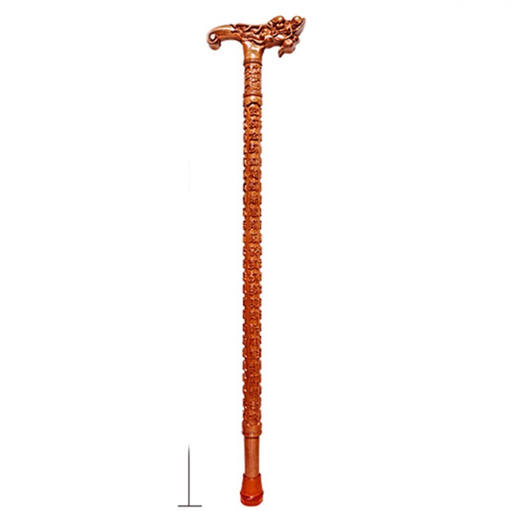Wooden Walking Sticks Elderly Crutch Walnut Crutches Beautifully Carved 8 Kinds Of Models 90 Cm Long According To The Needs Of Their Own Truncated Mobility Aid for Elderly, Seniors & Handicap