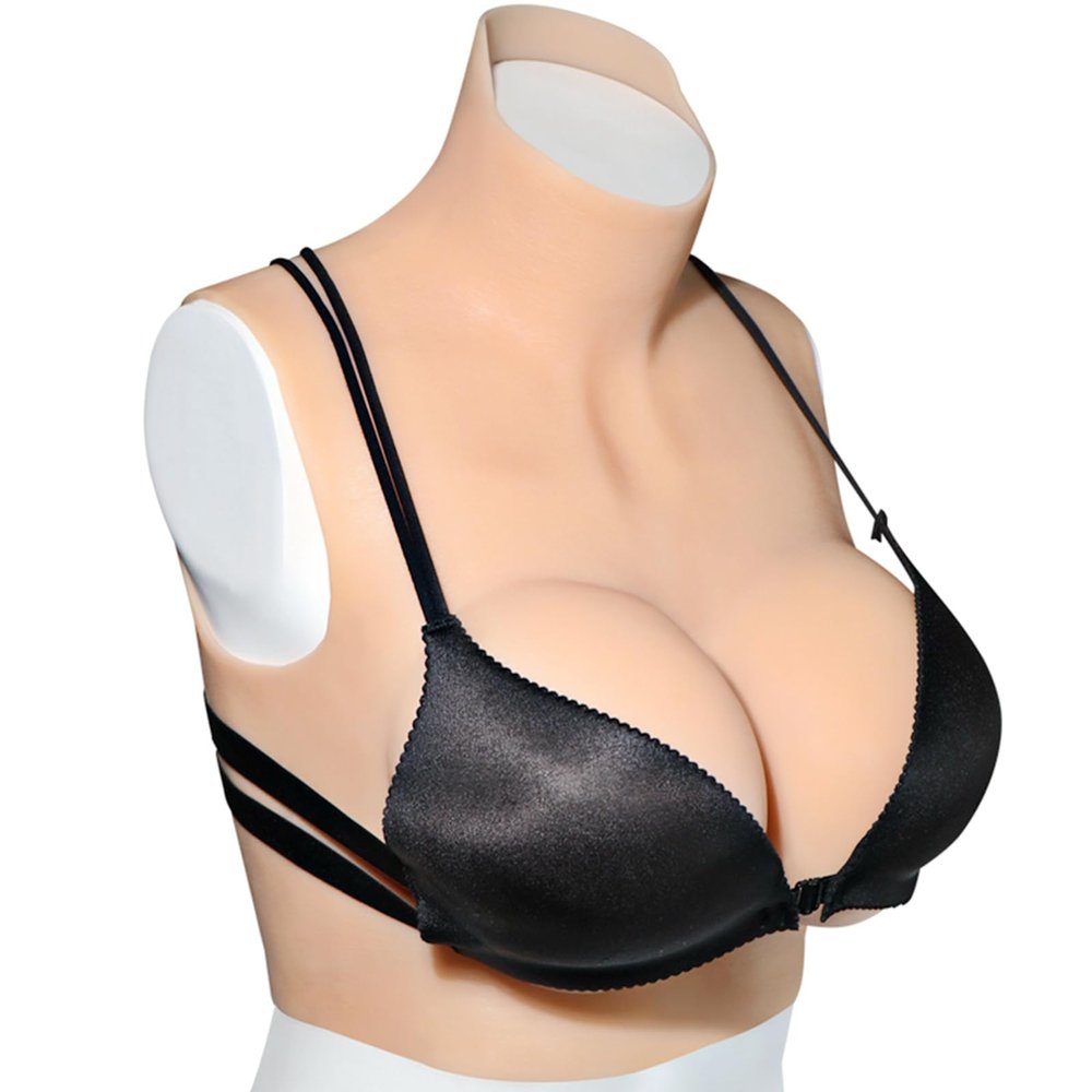 Breathable and Flexible Artificial Silicone Breast Nipple Breasts Cosplay Transgender Drag Queen Bridesmaid Transvestite (B)
