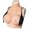 Breathable and Flexible Artificial Silicone Breast Nipple Breasts Cosplay Transgender Drag Queen Bridesmaid Transvestite (B) view 2