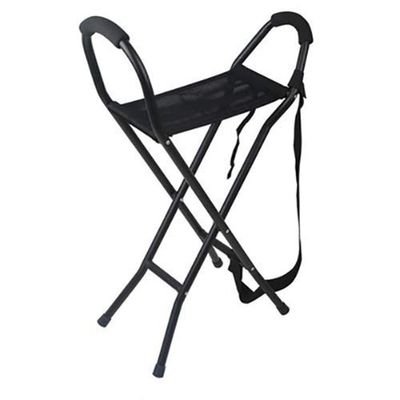 GGZONE Cane With Seat Sling Seat Cane Lightweight Foldable Crutch Stool Aluminum Alloy Walking Stick Seat Suitable For Middle And Old Aged People beautiful scenery