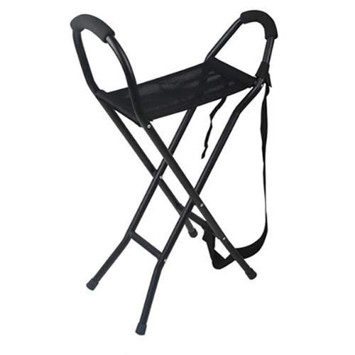 GGZONE Cane With Seat Sling Seat Cane Lightweight Foldable Crutch Stool Aluminum Alloy Walking Stick Seat Suitable For Middle And Old Aged People beautiful scenery