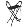 GGZONE Cane With Seat Sling Seat Cane Lightweight Foldable Crutch Stool Aluminum Alloy Walking Stick Seat Suitable For Middle And Old Aged People beautiful scenery view 1