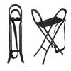 GGZONE Cane With Seat Sling Seat Cane Lightweight Foldable Crutch Stool Aluminum Alloy Walking Stick Seat Suitable For Middle And Old Aged People beautiful scenery view 2