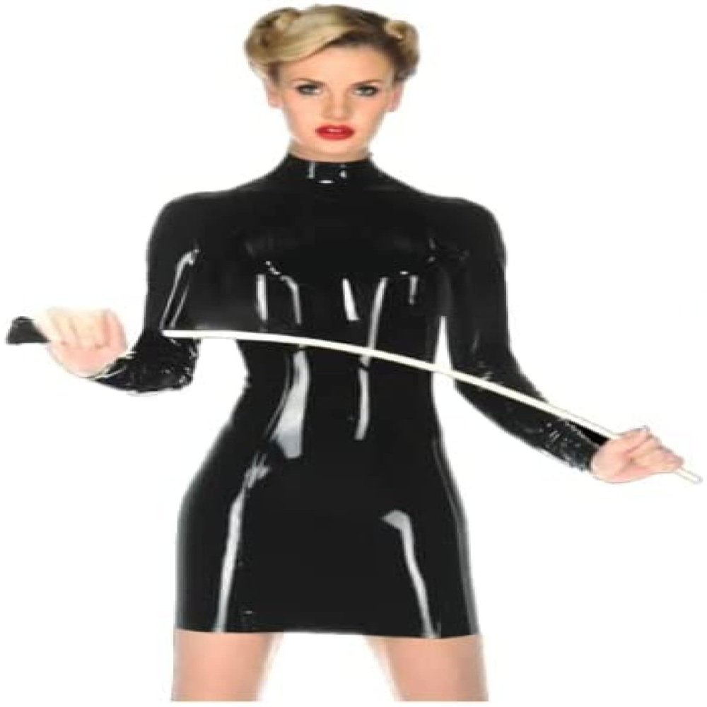 100% Natural Latex Dress Latex Catsuit Rubber Sexy Fitted Dress Party Skirt Cosplay Night Club Customized,Black,XXL