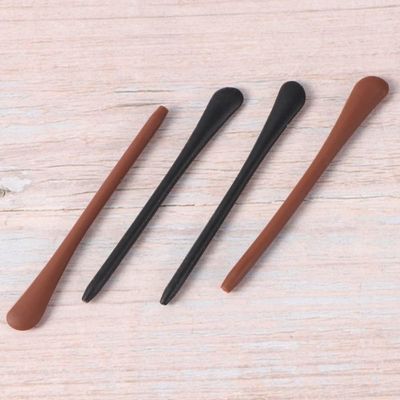KaTiak Glasses Legs Eyeglass Legs Glasses arms Glass Holders Eyeglass 10 Pairs Silicone Glasses Legs Eyeglass Leg Non-Slip Leg Sleeve Glasses Eyeglass Accessories for Sports Use (Color : Bruin)