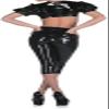 100% Latex Rubber Black Ladies Sexy Suit,Black,Large view 2