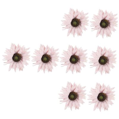 Healeved 8pcs Curtain Tiebacks Sunflower Design Clips for Drapes Curtain Buckle Holders for Living Window Dressing