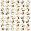 48 Woodland Animals 3cm Mini Discs Edible Wafer Paper Disc Cupcake Toppers (NOT PRE Cut) view 2