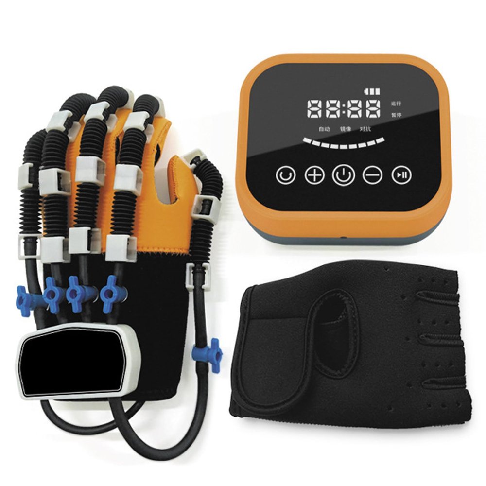 Cashwise Rehabilitation Gloves Orthoses, Intelligent Five Fingers Manual Training Functional Hand Splint Orthoses, for Hand Training and Rehabilitation,RightHand-L