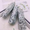 WGPHD meditation home Natural Crystal Point Healing Stone Tower Tianshan Blue Quartz Wand Beautiful Ornament for Home Decor Energy Stone Pyramid (Size : 3pcs 7-9cm) view 3