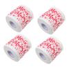 4 Rolls Christmas Toilet Roll Funny Christmas Toilet Paper Cocktail Napkins Disposable Kitchen Paper Napkin Christmas Tissue Napkin Paper Kitchen Tissue Face Roll of Tissue view 1