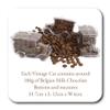 ButtonChocs Just Married Chocolate Vintage Car. Belgian Milk Chocolate Wedding Gift. Mr & Mrs Gift. view 4