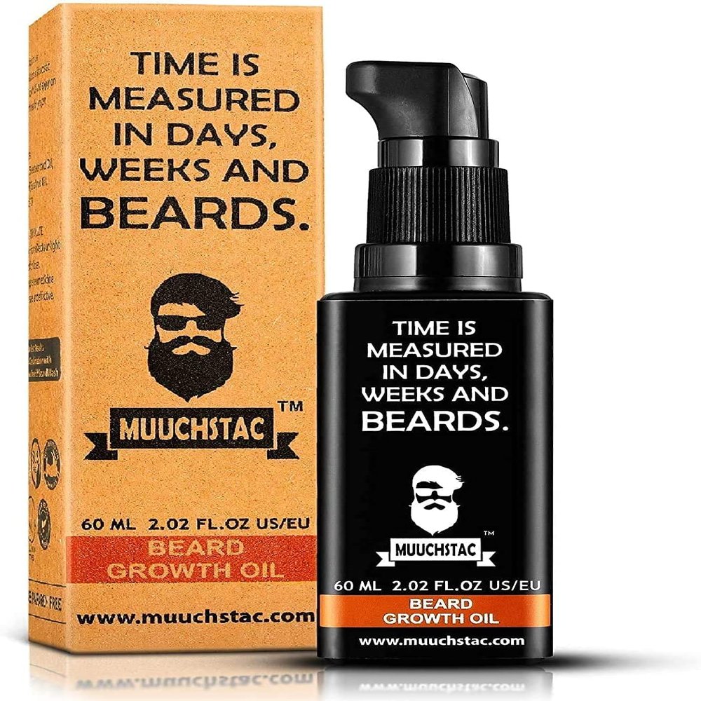 QURA Beard Oil - Beard Growth, Herbal Beard Growth Oil for Men for Thicker & Longer Beard and Filing Patchy Beard, 60 ml