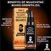 QURA Beard Oil - Beard Growth, Herbal Beard Growth Oil for Men for Thicker & Longer Beard and Filing Patchy Beard, 60 ml view 3