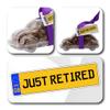 ButtonChocs Just Retired Chocolate Car. Belgian Milk Chocolate Retirement Gift. view 2