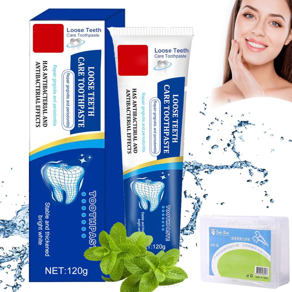 1/2/3 Pcs Loose Teeth Care Toothpaste, Gochicgolden Repair Toothpaste, Teeth Whitening Toothpaste, Anti-Cavity Teeth Cleaning Tooth Stains, 120g (A,1 Pcs)