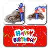 ButtonChocs Birthday Chocolate Car - Happy Birthday. Belgian Milk Chocolate Birthday Gift. Red Happy Birthday Swing Label. view 2